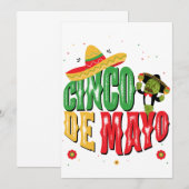 Cinco de Mayo met Pet Cactus Funny Cinco de Mayo Bedankkaart (Voorkant / Achterkant)