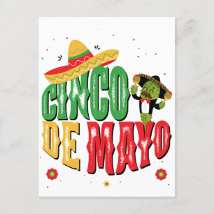 Cinco de Mayo met Pet Cactus Funny Cinco de Mayo Briefkaart