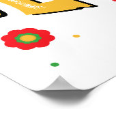 Cinco de Mayo met Pet Cactus Funny Cinco de Mayo Poster (Hoek)