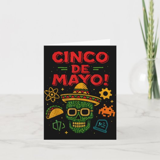 Cinco De Mayo Mexicaans Ai Feestje Kaart (Voorkant)