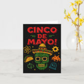 Cinco De Mayo Mexicaans Ai Feestje Kaart (Gele Bloem)