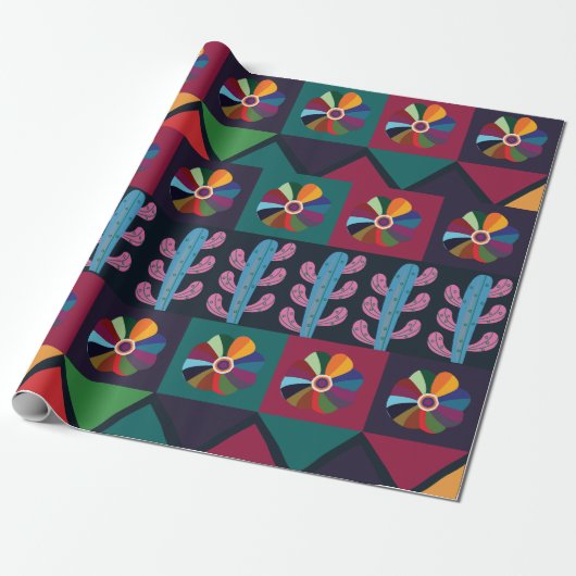 Cinco De Mayo Mexicaans Cadeaupapier (Uitgerold)