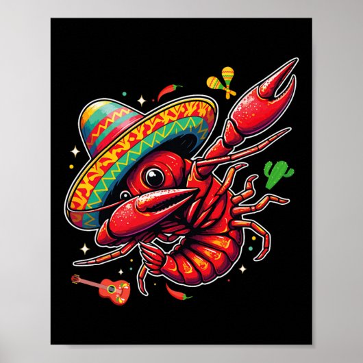 Cinco De Mayo Mexicaans Eetfeest Grappig Mexico Ri Poster (Voorkant)