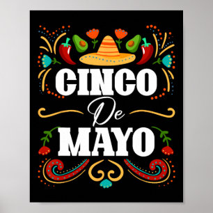 Cinco De Mayo Mexicaans Feest 5 De Mayo Mexico Mex Poster
