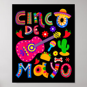 Cinco De Mayo Mexicaans Feest 5 De Mayo Mexico Mex Poster