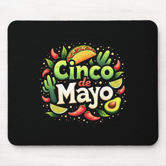 Cinco De Mayo Mexicaans Feest 5 De Mayo Squad Vrou Muismat (Voorkant)