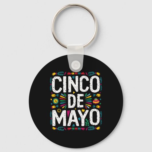 Cinco De Mayo Mexicaans Feest 5 Mei 3 Sleutelhanger (Voorkant)
