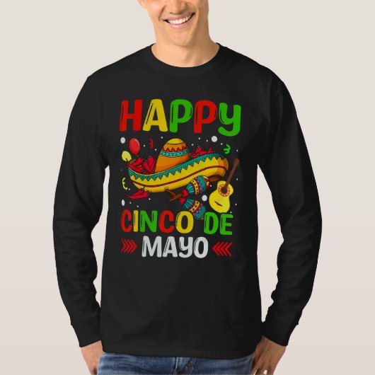 Cinco De Mayo Mexicaans Feest 5 Mei T-shirt (Voorkant)