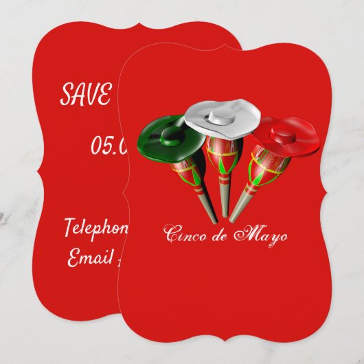 Cinco de mayo, Mexicaans feest Kaart (Voorkant / Achterkant)
