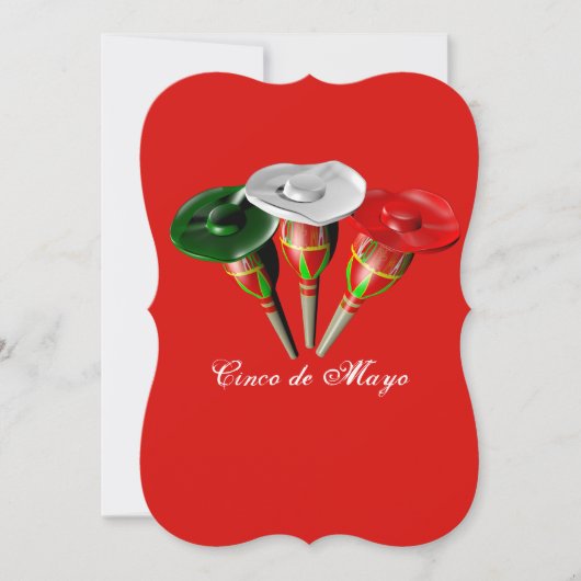Cinco de mayo, Mexicaans feest Kaart (Voorkant)