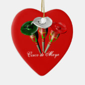 Cinco de Mayo, Mexicaans feest Keramisch Ornament (Rechts)