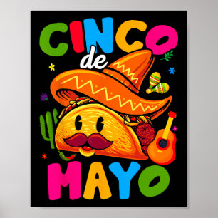 Cinco De Mayo Mexicaans Feest Laat Fiesta Squad 5 Poster