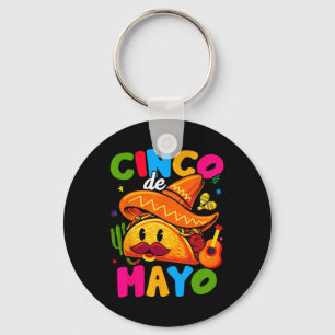 Cinco De Mayo Mexicaans Feest Laat Fiesta Squad 5 Sleutelhanger