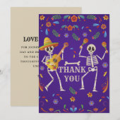 Cinco de Mayo Mexicaans feest schedel Dank je Kaart (Voorkant / Achterkant)