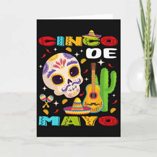 Cinco De Mayo Mexicaans Fiesta Team 5 De Mayo Voor Kaart (Voorkant)