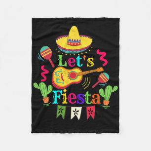 Cinco De Mayo Mexicaans Gitaar Cactus Shirt Laten Fleece Deken