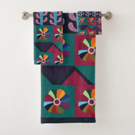 Cinco De Mayo Mexicaans Kunstpatroon Bad Handdoek