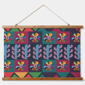 Cinco De Mayo Mexicaans Kunstpatroon Hangend Wandkleed (Voorkant)