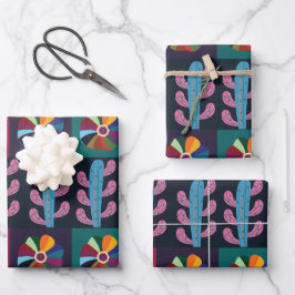 Cinco De Mayo Mexicaans Kunstpatroon Inpakpapier Vel
