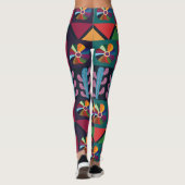 Cinco De Mayo Mexicaans Kunstpatroon Leggings (Achterkant)