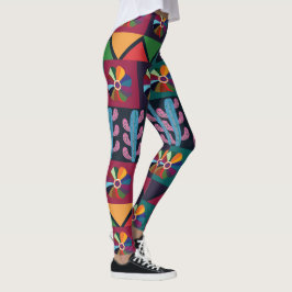 Cinco De Mayo Mexicaans Kunstpatroon Leggings