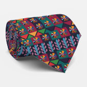 Cinco De Mayo Mexicaans Kunstpatroon Stropdas (Opgerold)