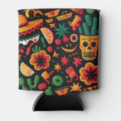 Cinco de Mayo. Mexicaans patroon van heldere carto Blikjeskoeler (Voorkant)