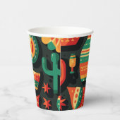 Cinco de Mayo. Mexicaans patroon van heldere carto Papieren Bekers (Rechts)