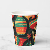 Cinco de Mayo. Mexicaans patroon van heldere carto Papieren Bekers (Voorkant)