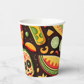 Cinco de Mayo. Mexicaans patroon van heldere carto Papieren Bekers (Links)