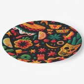 Cinco de Mayo. Mexicaans patroon van heldere carto Papieren Bordje (Gekanteld)