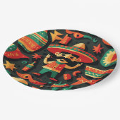 Cinco de Mayo. Mexicaans patroon van heldere carto Papieren Bordje (Gekanteld)