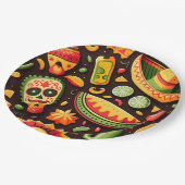 Cinco de Mayo. Mexicaans patroon van heldere carto Papieren Bordje (Gekanteld)