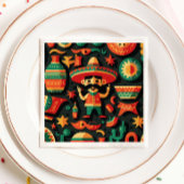 Cinco de Mayo. Mexicaans patroon van heldere carto Servet