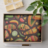 Cinco de Mayo. Mexicaans patroon van heldere carto Tissuepapier (Geschenk)