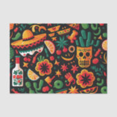 Cinco de Mayo. Mexicaans patroon van heldere carto Tissuepapier (Voorkant)