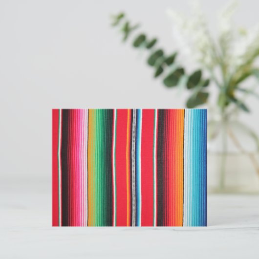Cinco de Mayo, Mexicaans Poncho Briefkaart (Staand voorkant)
