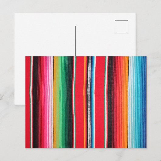 Cinco de Mayo, Mexicaans Poncho Briefkaart (Voorkant / Achterkant)