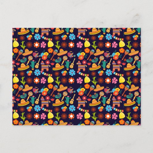 Cinco De Mayo Mexicaans schattig patroon Feestdagenkaart (Voorkant)