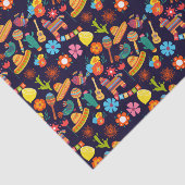 Cinco De Mayo Mexicaans schattig patroon Tissuepapier (Detail)