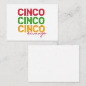 Cinco De Mayo Mexicaans Vakantiefestival Cadeau Notitiekaartje (Voorkant / Achterkant)