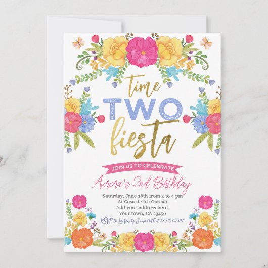 Cinco de Mayo Mexicaanse 2e verjaardag Kaart (Voorkant)