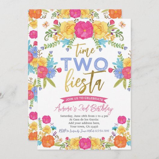 Cinco de Mayo Mexicaanse 2e verjaardag Kaart (Voorkant / Achterkant)