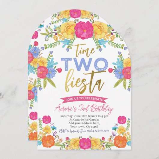 Cinco de Mayo Mexicaanse 2e verjaardag Kaart (Voorkant / Achterkant)