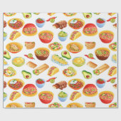 cinco de mayo mexicaanse burrito taco tamale cadeaupapier (Vlak)