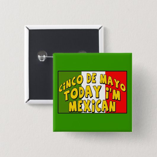 Cinco de Mayo Mexicaanse Button (Voorkant /achterkant)
