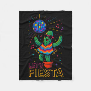 Cinco de mayo Mexicaanse cactus feest grappig laat Fleece Deken