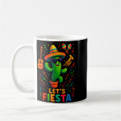 Cinco de mayo Mexicaanse cactus feest grappig laat Koffiemok (Links)