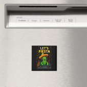 Cinco de mayo Mexicaanse cactus feest grappig laat Magneet (Insitu (Vaatwasser))