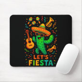 Cinco de mayo Mexicaanse cactus feest grappig laat Muismat (Met muis)